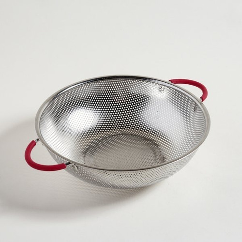 Colador Acero 28cm C/ Asas De Silicona  - Maestro De Cocina