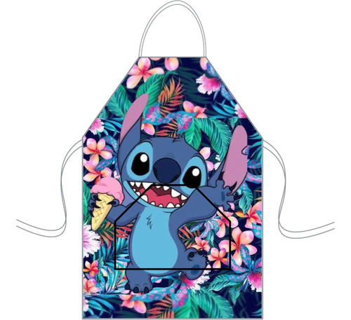 Delantal Cocina Mediano Para Niños Mini Chef Personalizado Stich 10 Personalizado