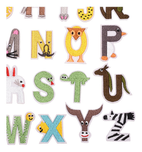 36 Piezas De Parches Para Planchar Con 27 Piezas Letras A-z