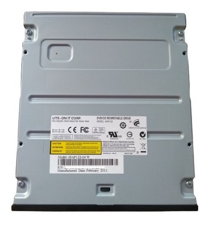 Imagem 2 de 8 de Gravador Dvd/cd Rw Dual Layer Lite On Ihap122-04w Ide40vias