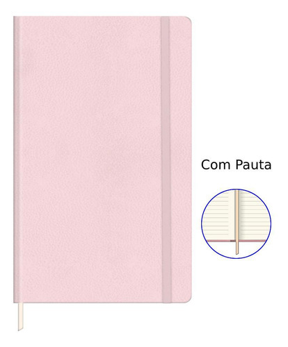 Caderno Executivo Tilibra Costura Cambridge G Pautado Rosa