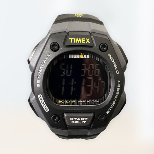 Reloj Timex Ironman Tw5m187009j Hombre Negro 100m Negro Negro Negro