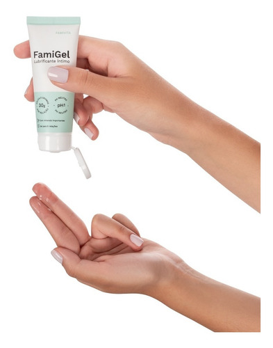 Famigel 30g - Lubrificante Íntimo Com O Ph Neutro E Minerais Fragrância Neutra