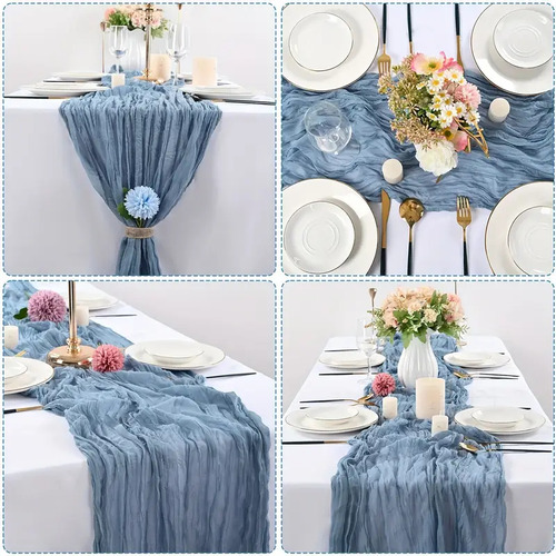 Mantel De Gasa Semitransparente Para Bodas, 6 Unidades, De T