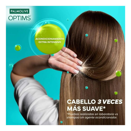 Shampoo Palmolive Optims Acondicionamiento 1 L - 4 Pzas