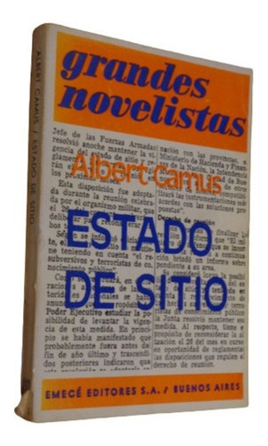 Albert Camus. Estado De Sitio. Emecé&-.