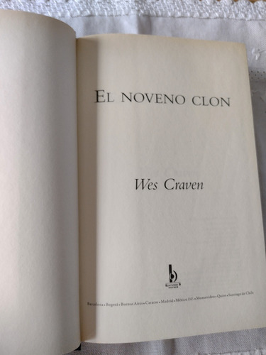 El Noveno Clon, Wes Craven, Novela, Libro Tapa Dura (Usado)