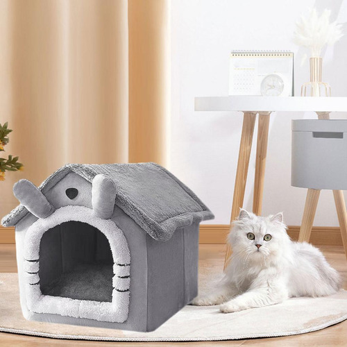 X Casa De Perro Plegable Invierno Cálido Perro Villa Dormir