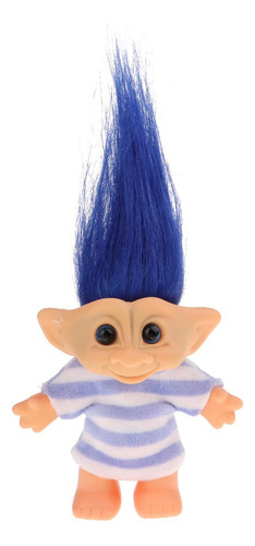 Nihay Delicado Azul Lucky Troll Doll Dams Doll Mini Figuras