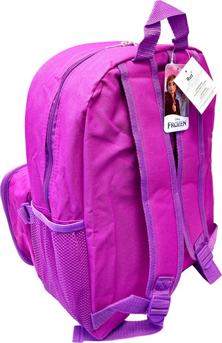 Mochila De Frozen Anna, Elsa Morada Con Lonchera