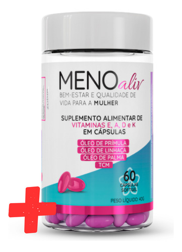 Kit Meno Aliv 3pt + 1pt - Prímula, Linhaça E Tcm Natural