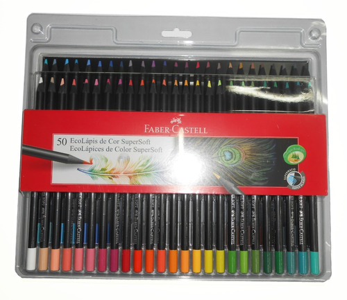 Imagen 1 de 5 de Lapices De Colores Eco Faber Castell Supersoft X 50 Unidades