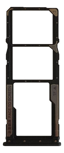 Gaveta Porta Chip Bandeja Sim Card Slot Compativel Redmi 12c Cor Preto