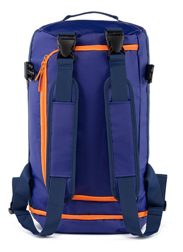 Sport Bag 2 Em 1 Kouda Ellis Cor Azul Desenho do tecido Liso