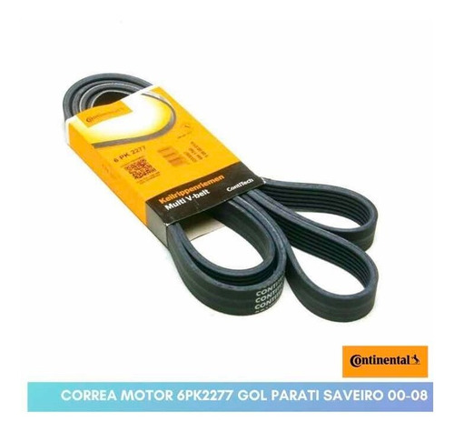 Correa Unica Poly V 6pk2277 Gol Parati Saveiro Continental