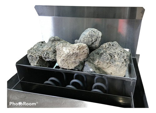 Calefactor Sauna Seco 6kw C/comando Digital. Y Piedras Volc.