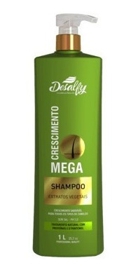 Shampoo Mega Crescimento Vegetal 1lt Desalfy Hair