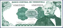 Comprar Billete 20 Bolívares H8 Diciembre 8 1992 José Antonio Páez