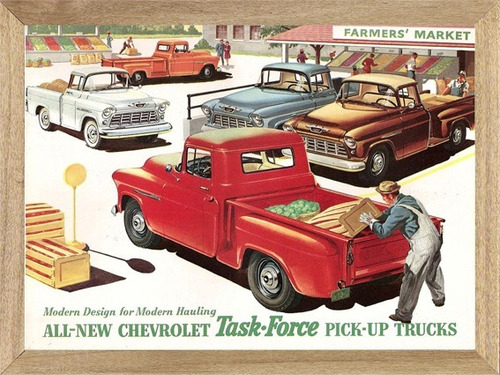 Chevrolet , Camioneta, Cuadro , Publicidad , Poster     X225