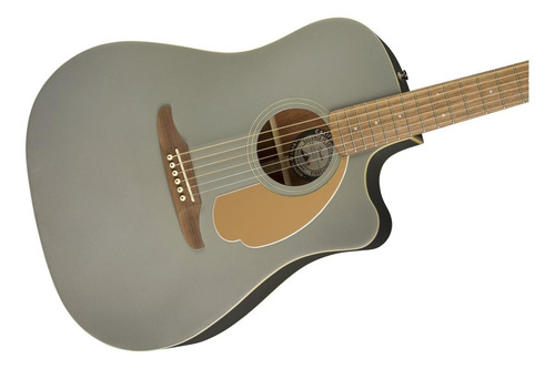 Imagen 4 de 5 de Guitarra electroacústica Fender California Redondo Player slate satin