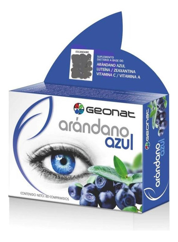 Arándano Azul Geonat Antioxidante Protección Ocular 60caps