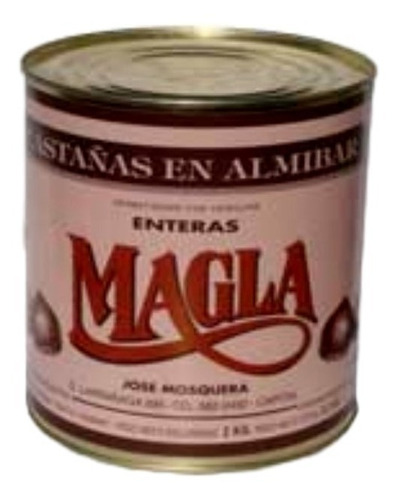 Castañas En Almibar Enteras Magla En Lata X 3,2kg