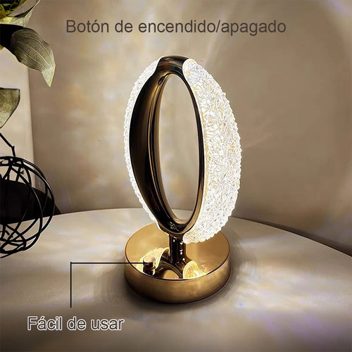 Lámpara De Escritorio Recargable Usb Buró Mesa Luz De Noche Led Nocturna Elegante