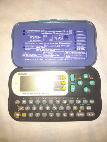 Agenda Telefónica Casio My Magic Diary Azul Acero (Usado)