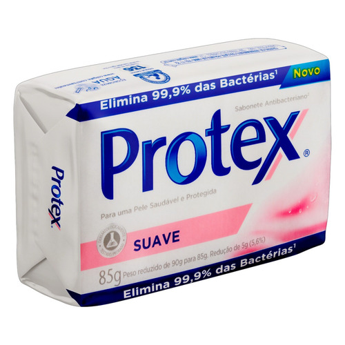 Imagem 3 de 4 de Sabão em barra Protex Antibacteriano Suave de 85 g