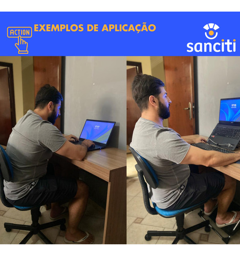 Kit 6 Apoio Ergonômico P/os Pés Ajuste Postura Nr17 Cromado
