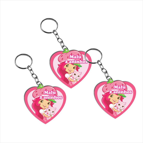 Kit 20un Chaveiro Personalizado Moranguinho Em Mdf A9