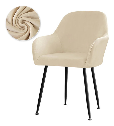 Funda Elástica De Terciopelo Para Sillón Alto, Suave Y Elást