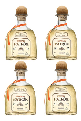Pack De 4 Tequila Patrón Reposado 750 Ml