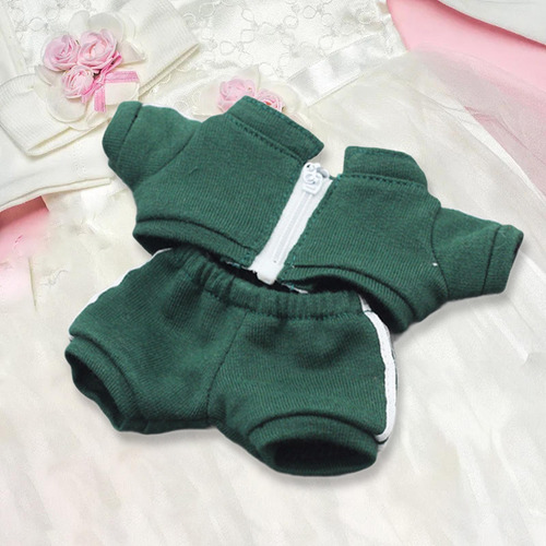 Ropa Para Muñecas De 17cm, Traje, Fácil De Usar, Verde