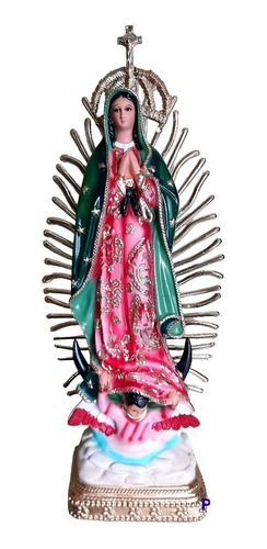 Virgen De Guadalupe Figura De Resina 59 Cm Envío Gratis 