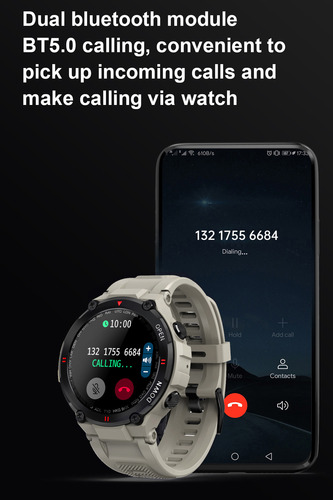 Reloj Inteligente K22 De 1,28 Pulgadas, Frecuencia Cardíaca