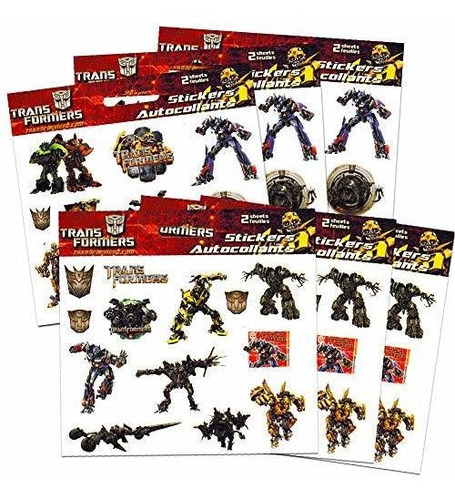 Transformers Stickers Party Favors Pack El Paquete Incl...