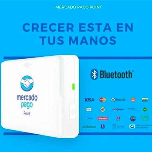Imagen 3 de 4 de Mercado Pago Point Bluetooth Lector De Tarjetas Qr