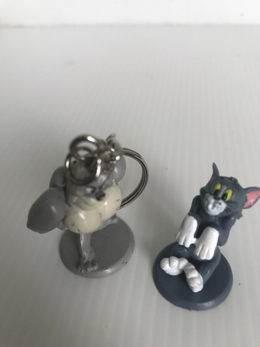 Antiguos Llaveros Figuras Tom Y Jerry Gato Y Raton Set X 2