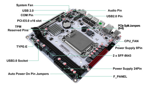 Q670 8-bay Nas Mini-itx Laga1700 (support Gen. Desktop Proce
