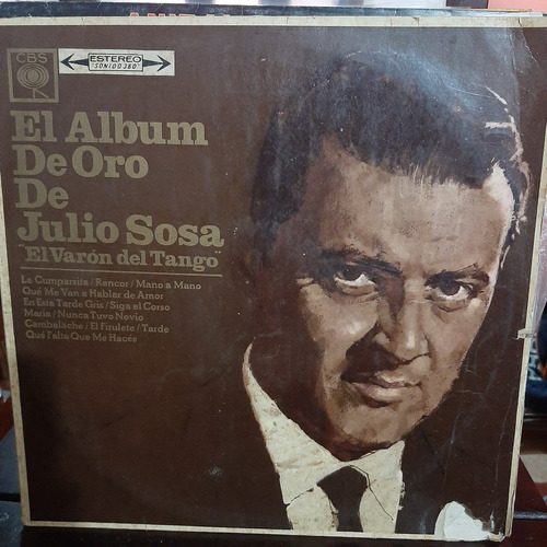 Vinilo Julio Sosa El Varon Del Tango El Album De Oro De  T2