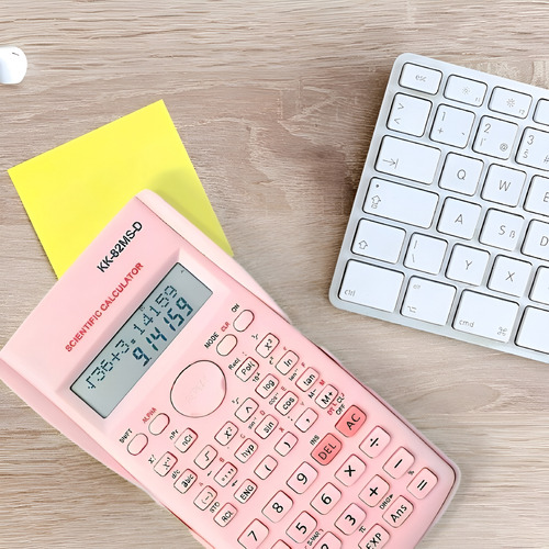 Calculadora científica de 240 funciones con vitrina blanca de 2 líneas