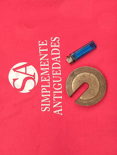 Antigua Pesa De Bronce 1 Kilo De Vascula Ref. 867 (Usado)