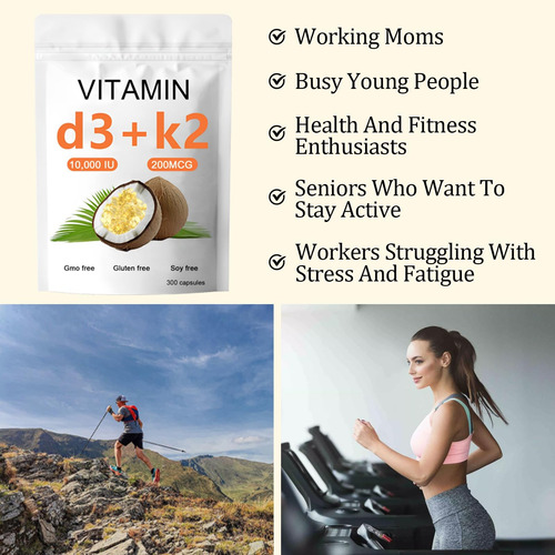 Sirdika Vitamina D3 K2 10000 Ui Softgel 300 Cápsulas