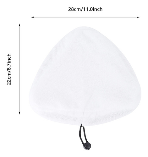 Fregona Triangular A Vapor Lavable De Repuesto, 2 Unidades