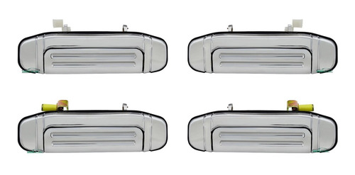 Kit Maçaneta Externa Porta Pajero 1994 A 1999 Cromada Nova