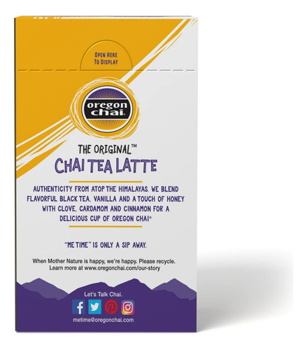(4 Pack) Oregon Chai, Original Chai Tea Latte