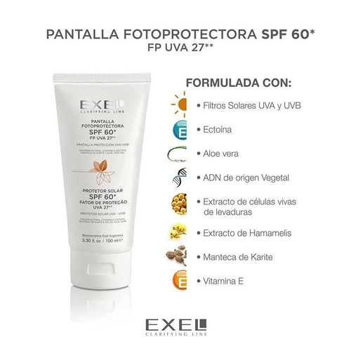 EXEL Pantalla Fotoprotectora Fps 60 con color