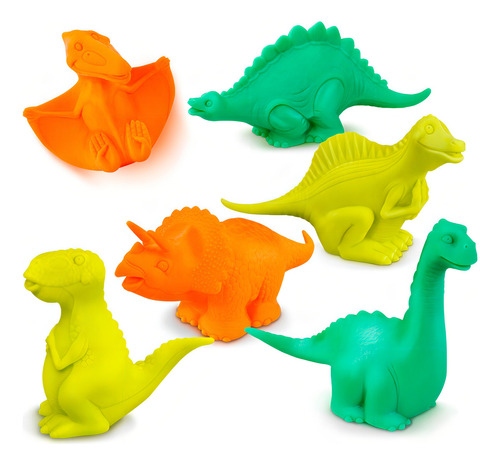 Dinossauros Borracha Vinil Com 6 Und Roma