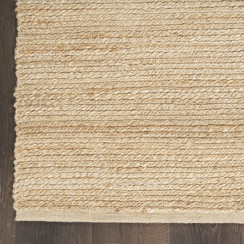 Nourison Alfombra De Yute Natural Liso Blanqueado De 2 X 3 P